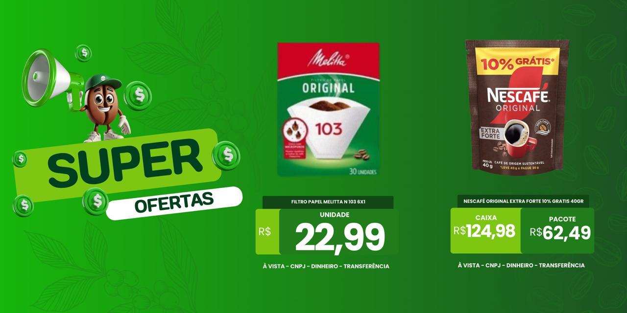 FILTRO MELITTA NUMERO 103 6X1/NESCAFE ORIGINAL EXTRA FORTE 10% GRATIS 40GR