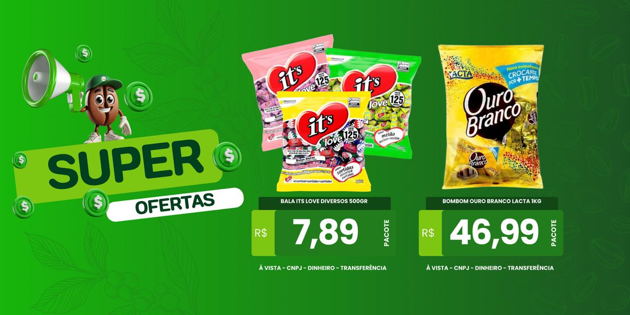 BALA ITS LOVE DIVERSOS 500GR /BOMBOM OURO BRANCO LACTA 1KG